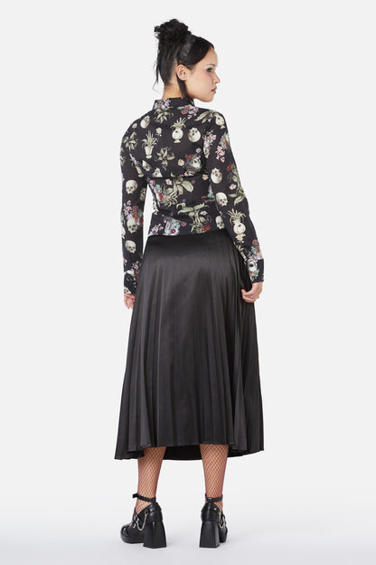 Dangerfield - Memento Mori Printed Blouse - black