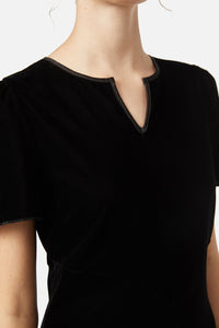 Dangerfield - Still Life Velvet Dress - black