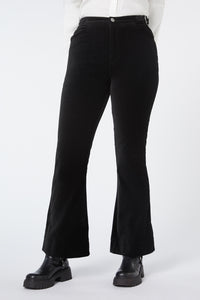 Dangerfield - Elegy Velvet Wide Leg Pants - black