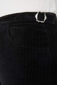 Dangerfield - Elegy Velvet Wide Leg Pants - black