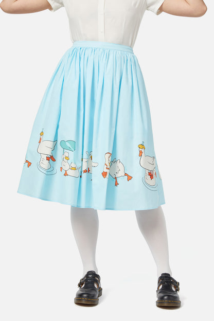 Dangerfield - Splash Skirt - teal