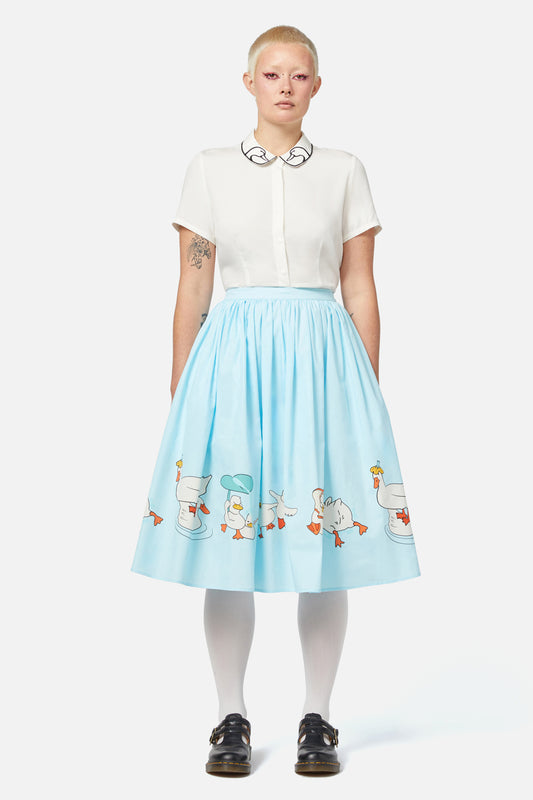 Dangerfield - Splash Skirt - teal