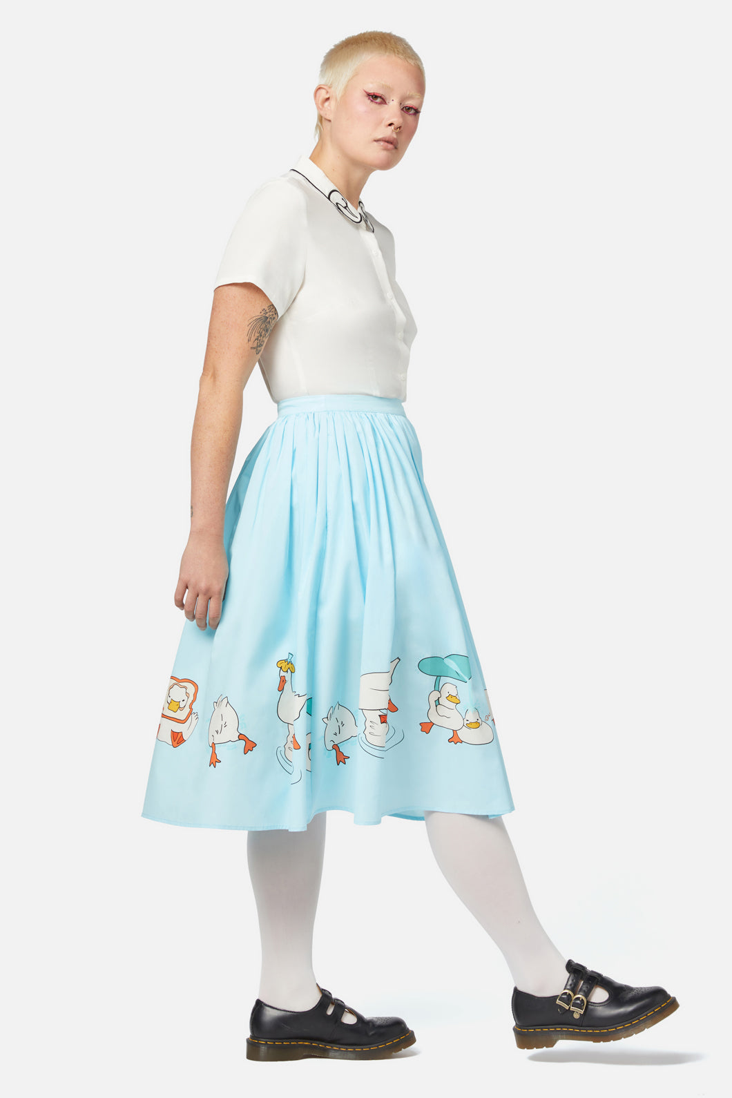 Dangerfield - Splash Skirt - teal