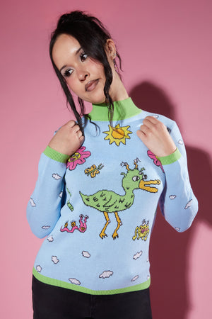 Dangerfield - Every Duck Has Its Day Skivvy - blue