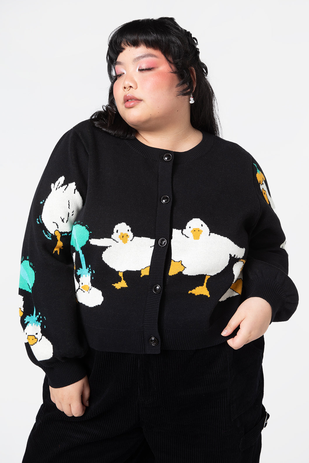 Curve Puddle Duck Cardigan