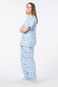 Dangerfield - Puddle Duck Scrub Set - blue