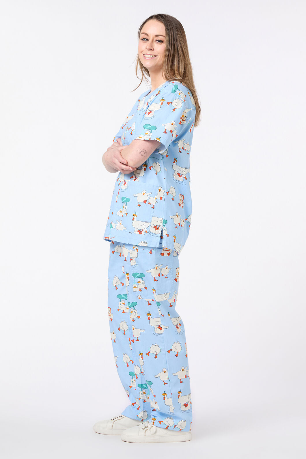 Dangerfield - Puddle Duck Scrub Set - blue
