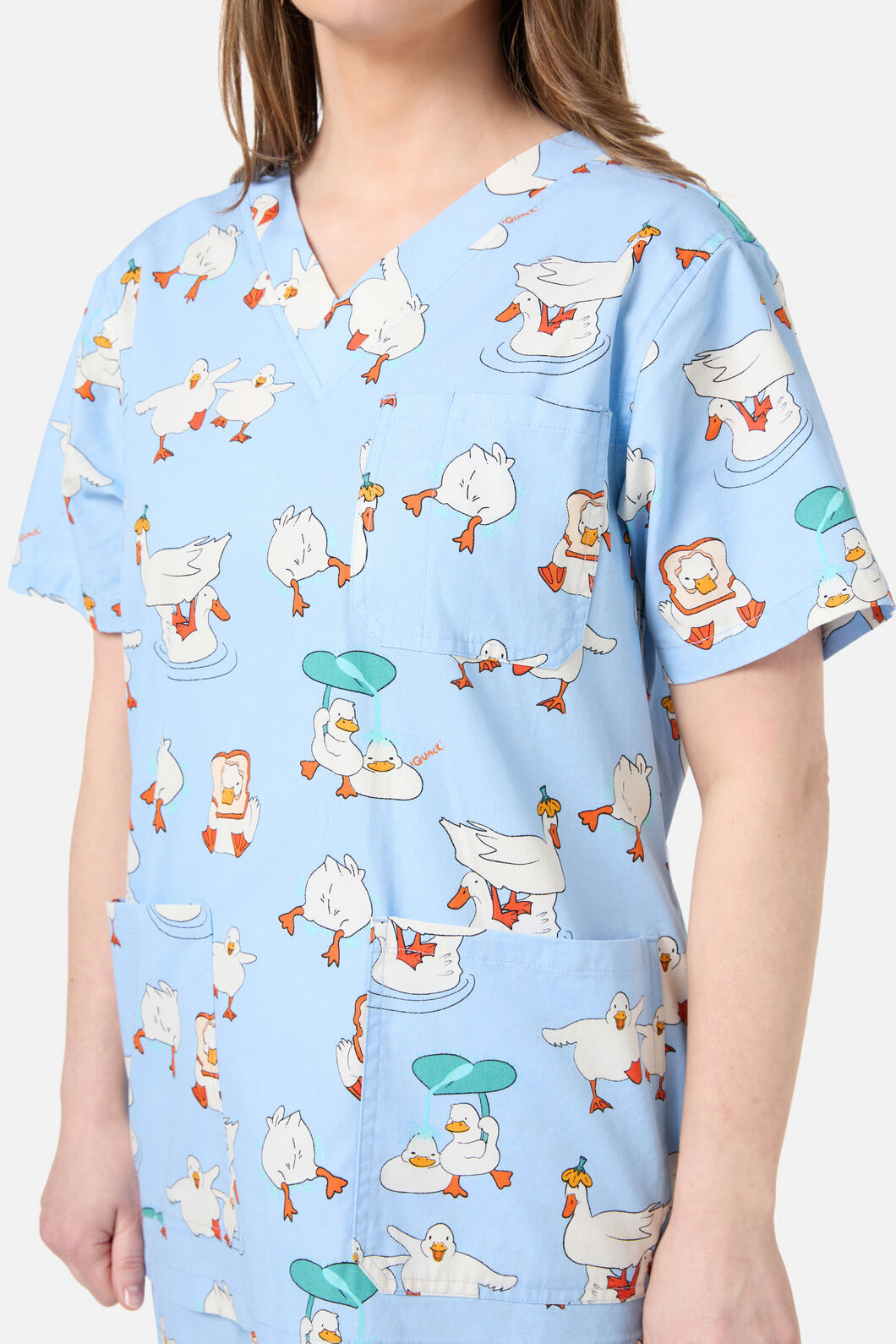 Dangerfield - Puddle Duck Scrub Set - blue