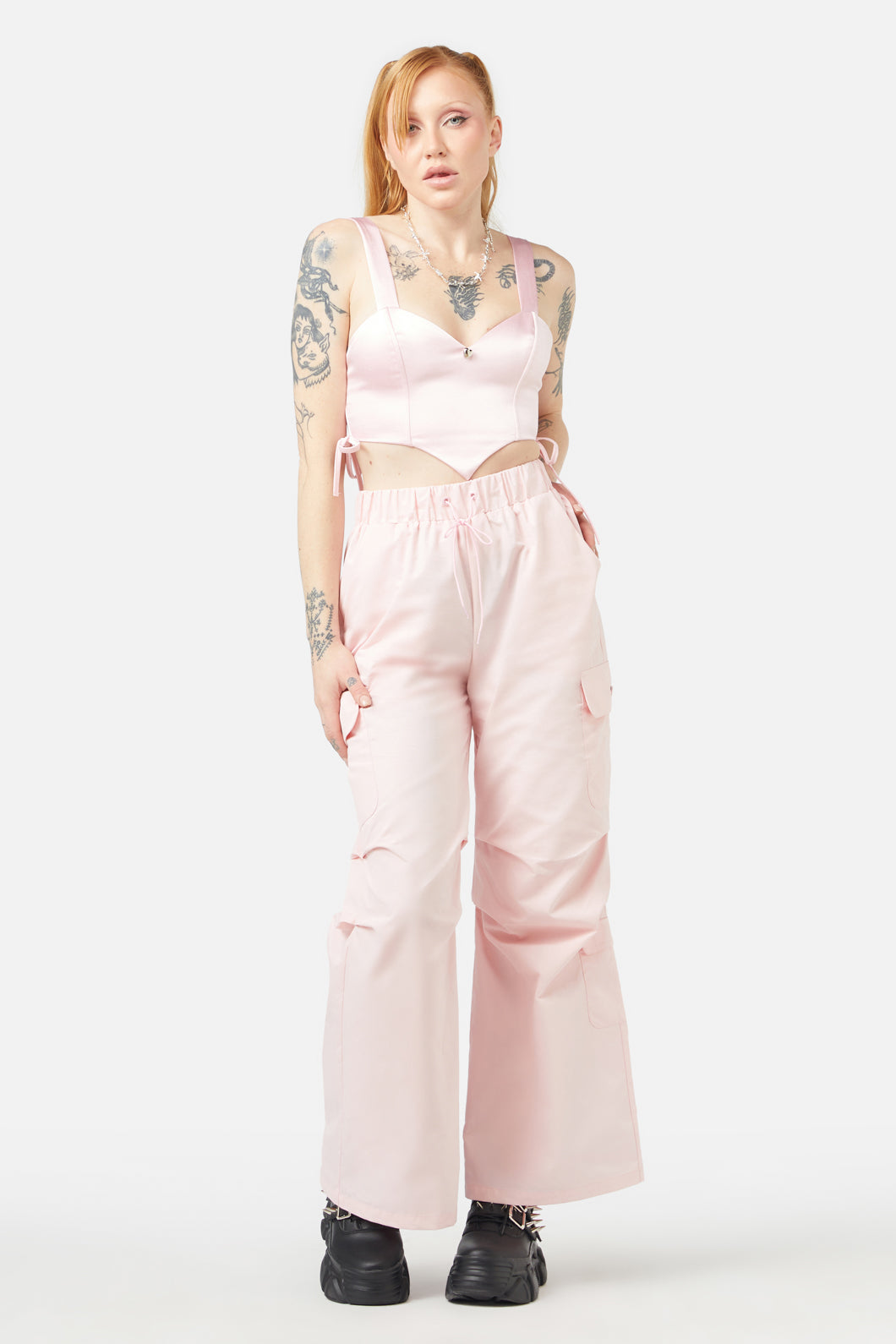 Dangerfield - Slumber Cargo Pant - pink