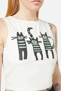 Dangerfield - Peculiar Puss Tank - cream