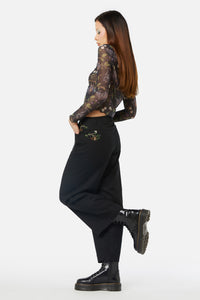 Dangerfield - Old World Mesh Top - black