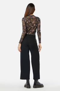 Dangerfield - Old World Mesh Top - black