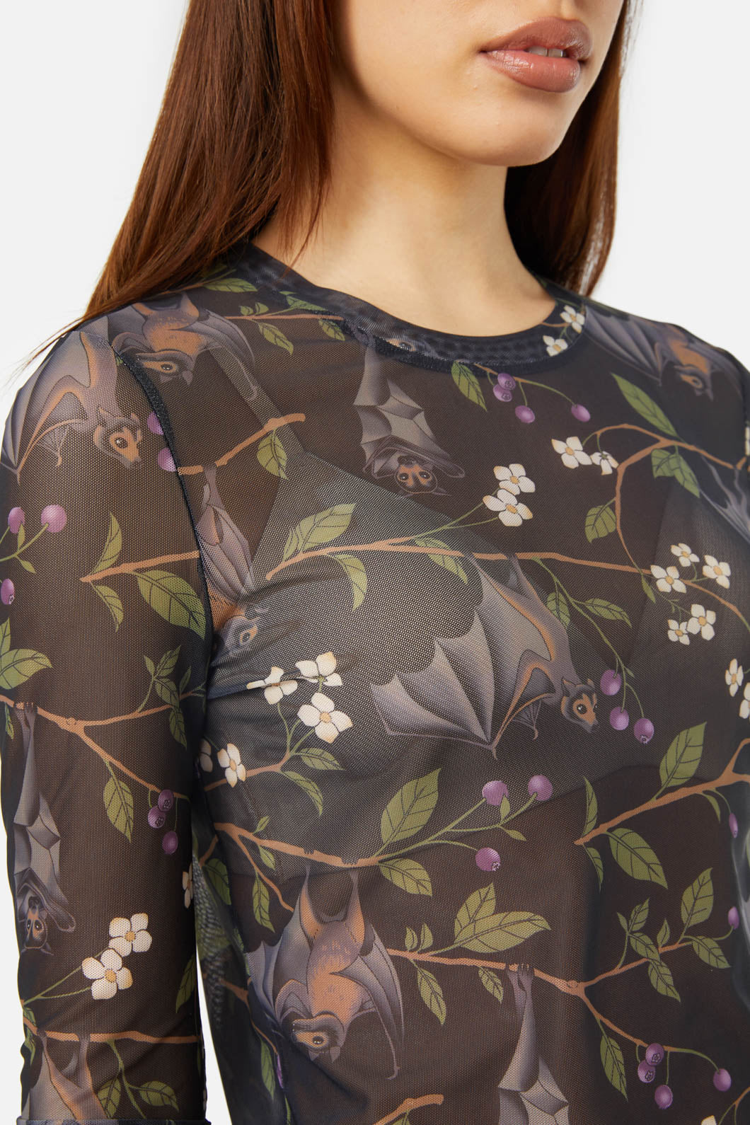 Dangerfield - Old World Mesh Top - black