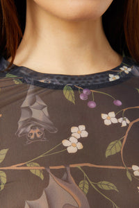 Dangerfield - Old World Mesh Top - black
