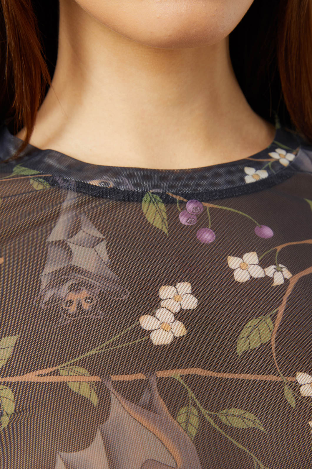 Dangerfield - Old World Mesh Top - black