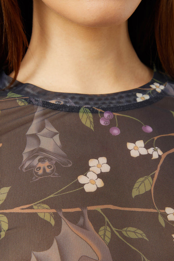 Dangerfield - Old World Mesh Top - black