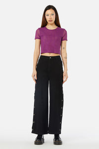 Dangerfield - Night Sky Mesh Top - purple
