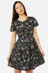 Dangerfield - Old World Printed Dress - black