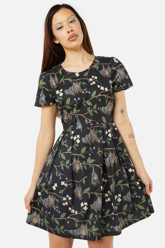 Dangerfield - Old World Printed Dress - black