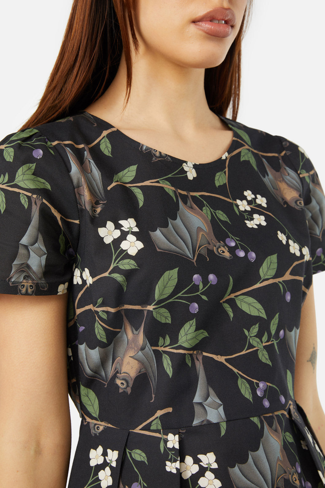 Dangerfield - Old World Printed Dress - black
