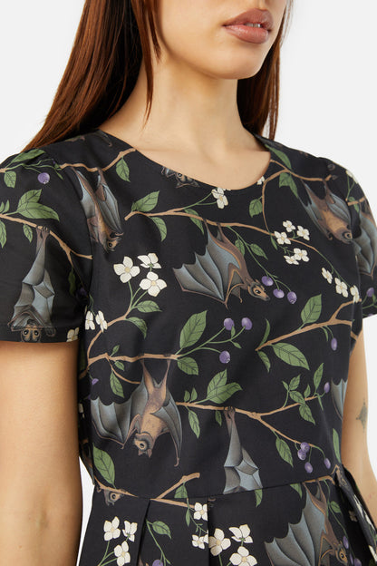 Dangerfield - Old World Printed Dress - black