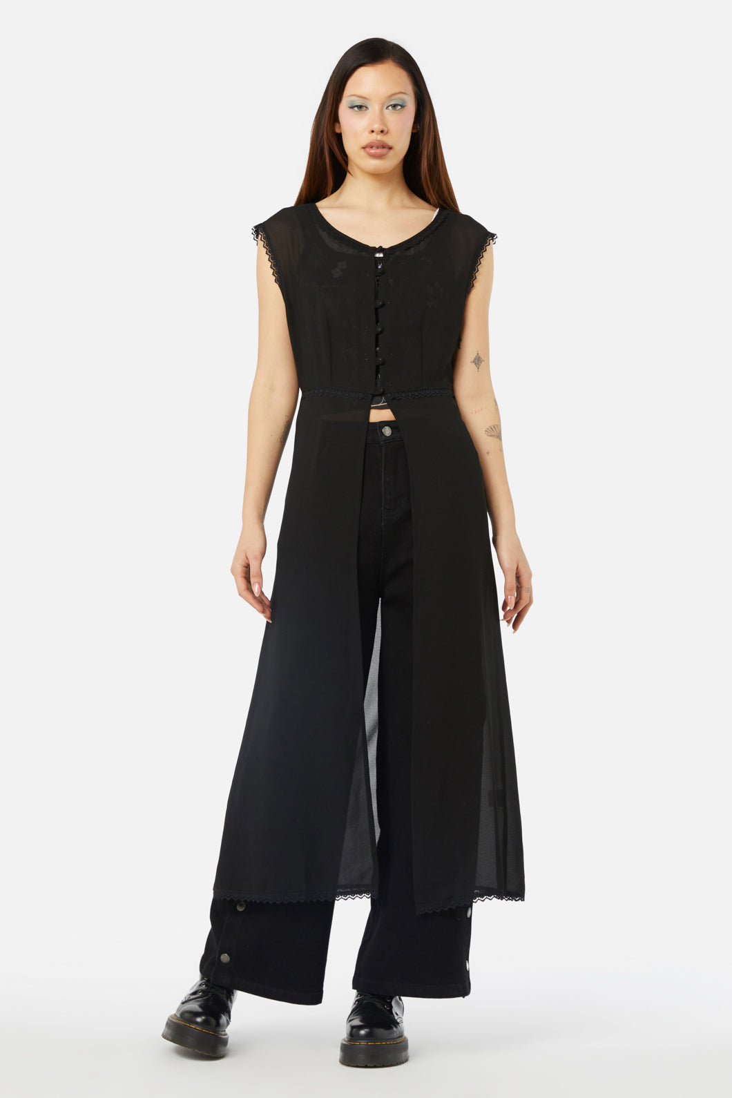 Dangerfield - Discord Sheer Duster - black