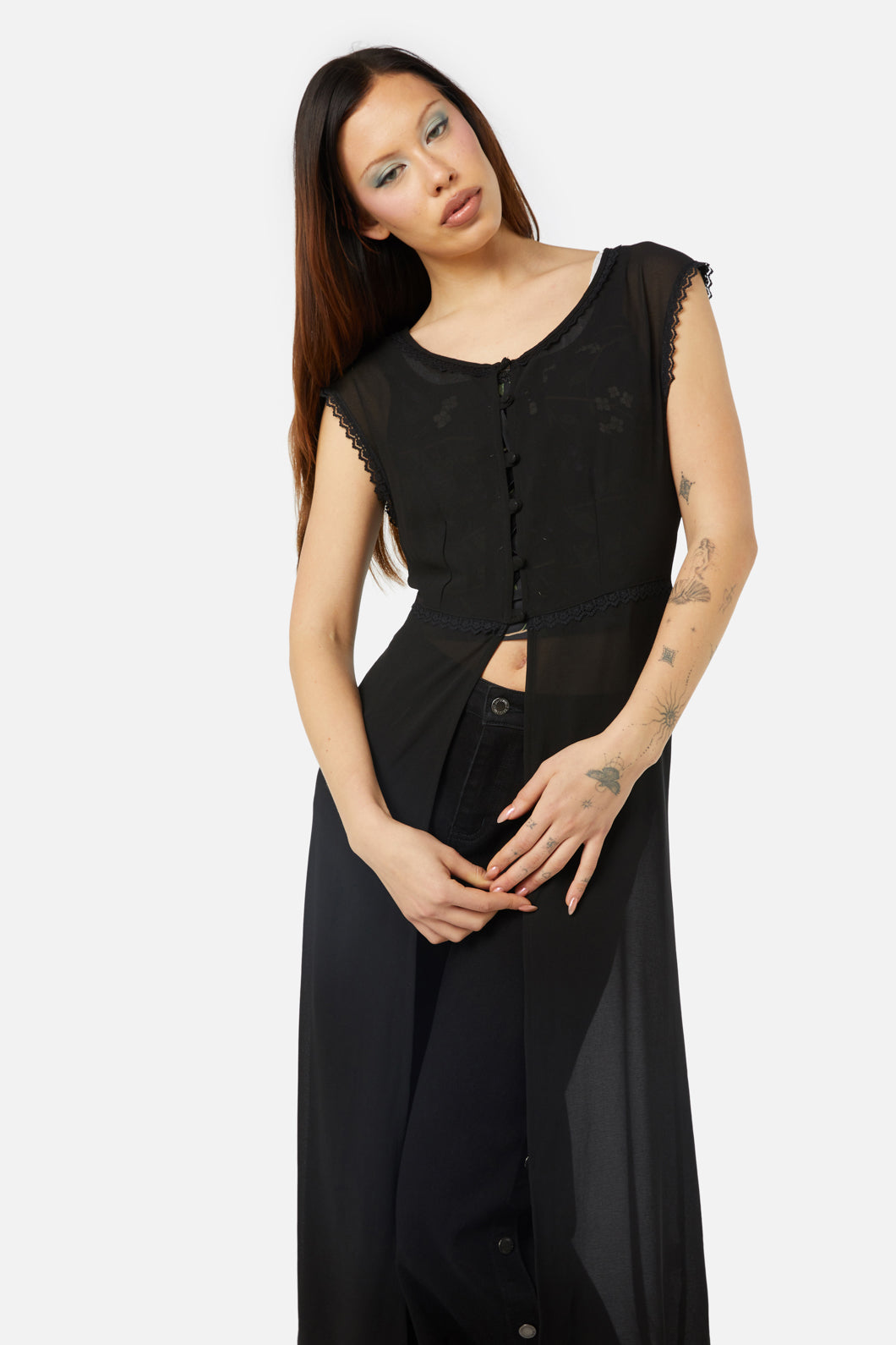 Dangerfield - Discord Sheer Duster - black