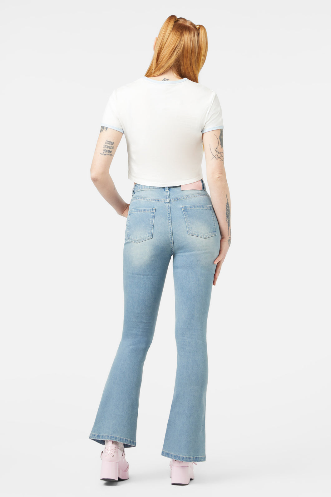 Dangerfield - Catrina Crop Tee - cream