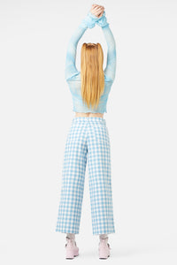 Dangerfield - Catrina Gingham Pants - blue