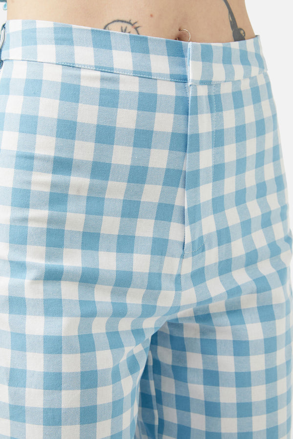 Dangerfield - Catrina Gingham Pants - blue