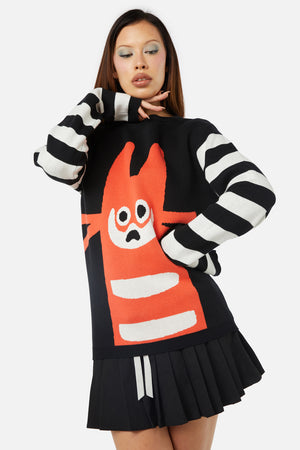 Dangerfield - Peculiar Puss Knit - multi