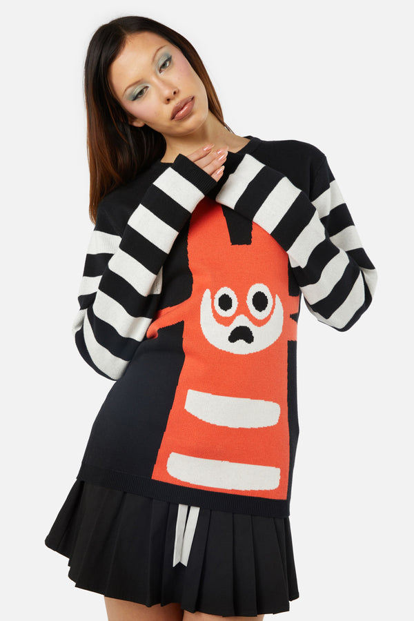 Dangerfield - Peculiar Puss Knit - multi
