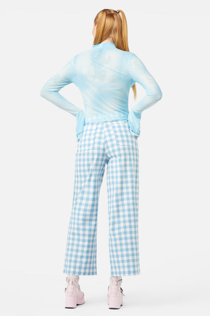 Dangerfield - Sky Gradient Mesh Top - blue
