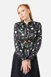 Dangerfield - Slayer Blouse - black