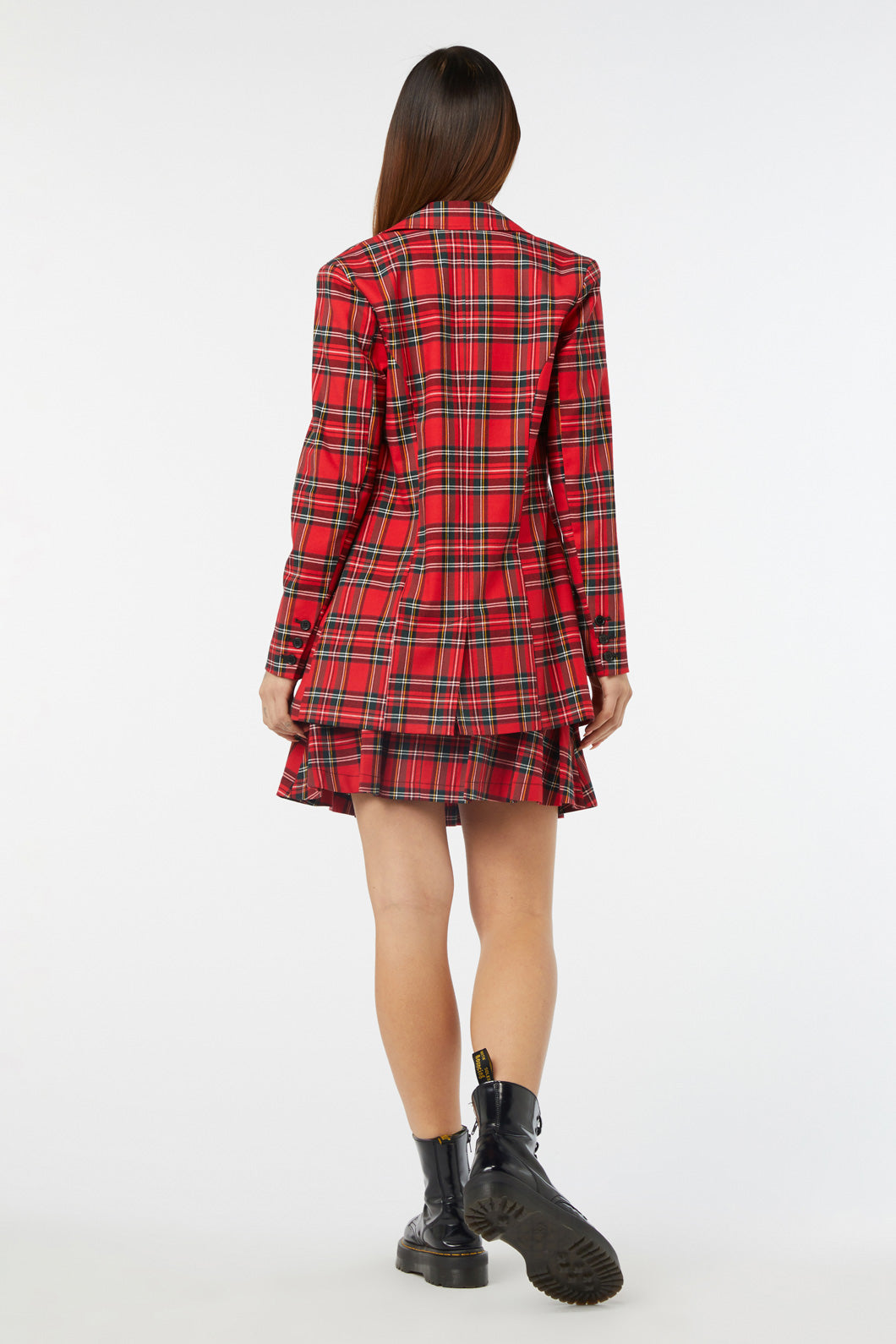 Dangerfield - Chosen Tartan Blazer - red
