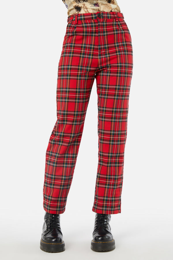 Dangerfield - Chosen Tartan Pant - red