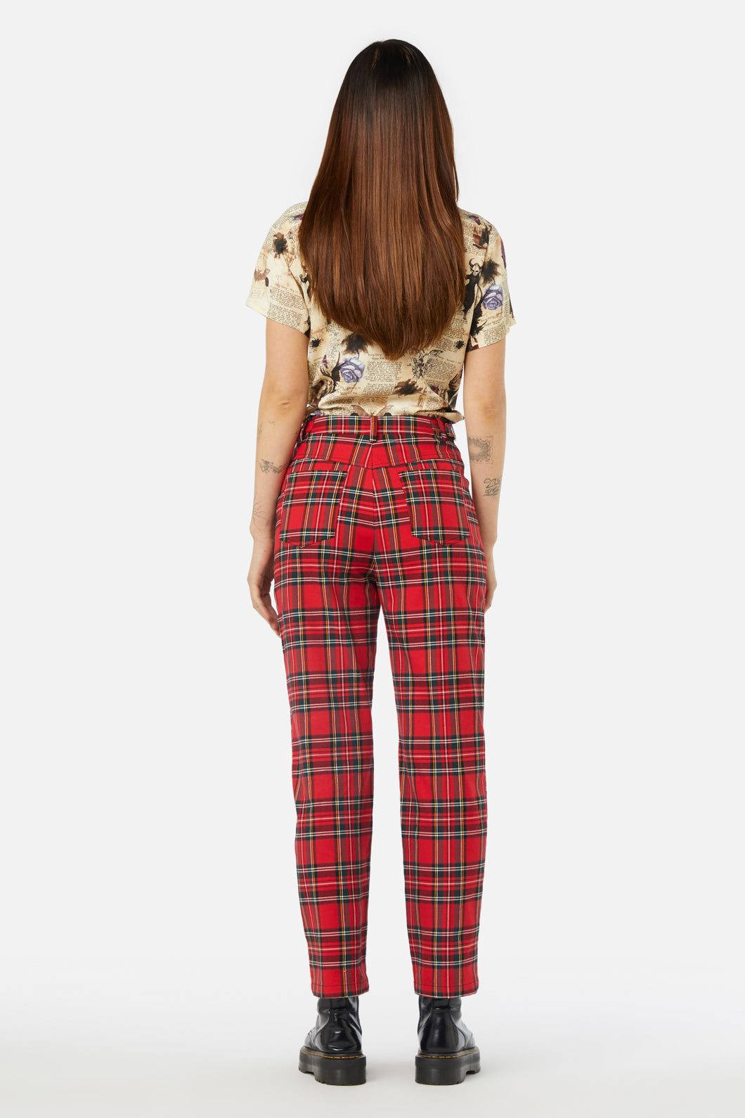 Dangerfield - Chosen Tartan Pant - red