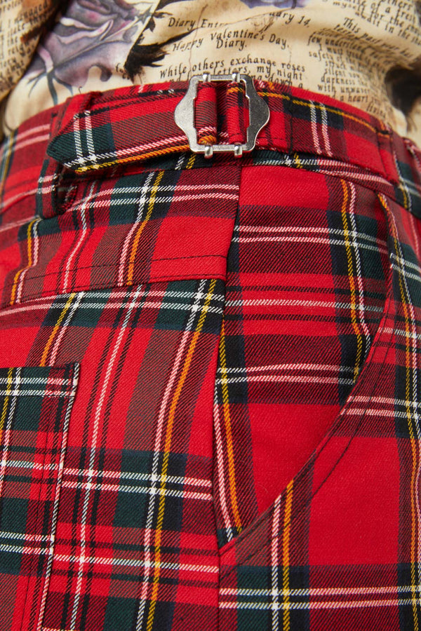 Dangerfield - Chosen Tartan Pant - red