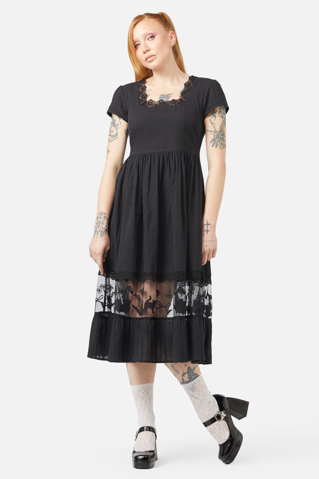 Dangerfield - Catnip Lace Dress - black