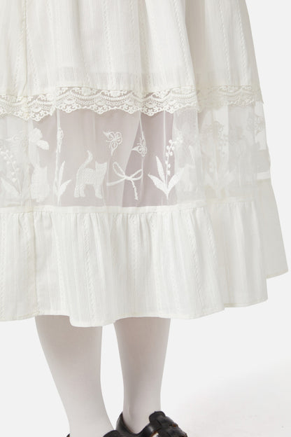 Dangerfield - Catnip Lace Dress - cream