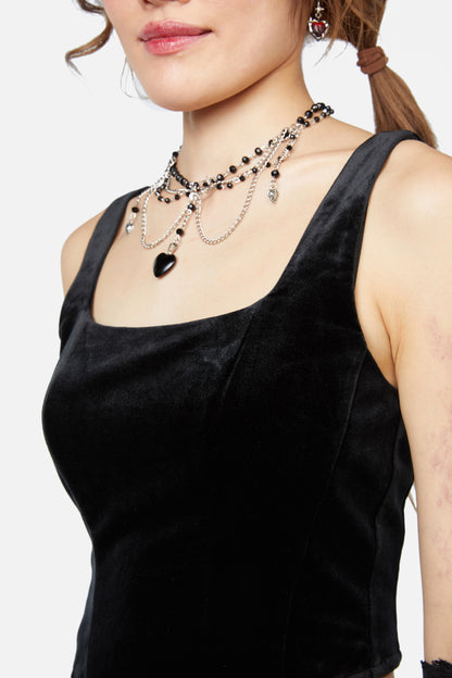 Dangerfield - Back To Black Corset - black