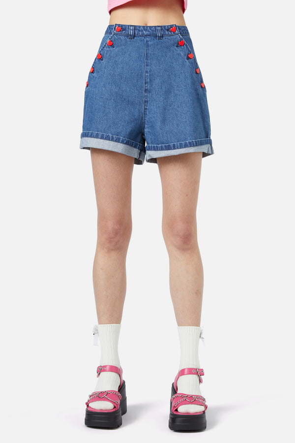 Dangerfield - Electric Denim Short - blue