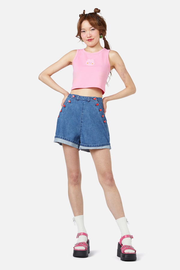 Dangerfield - Electric Denim Short - blue