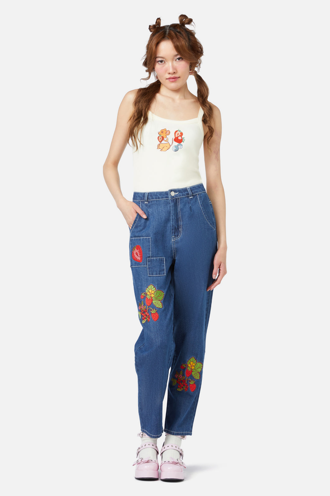 Dangerfield - Hamper Patch Jeans - blue
