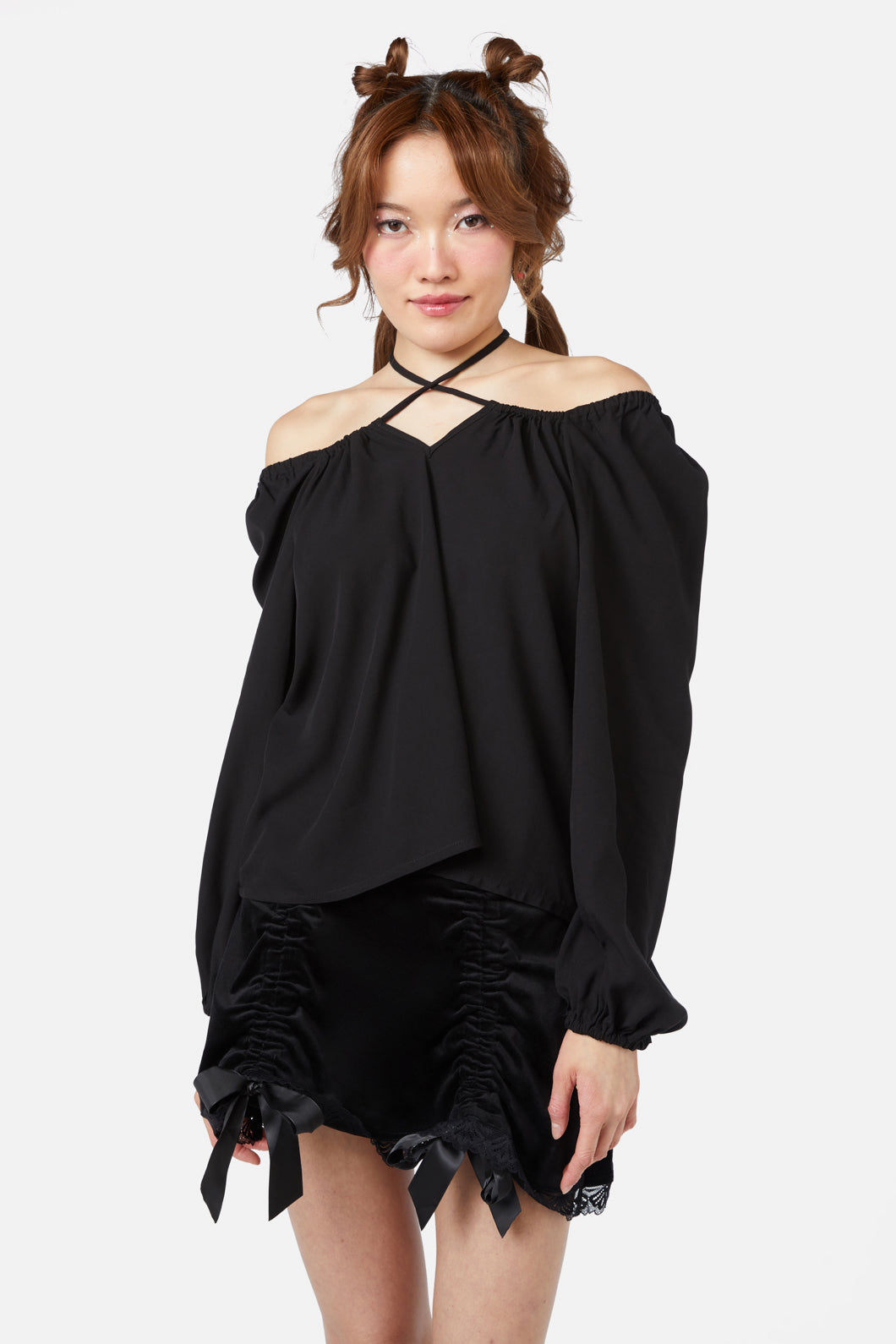 Dangerfield - Keep Sake Billow Blouse - black
