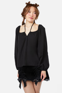 Dangerfield - Keep Sake Billow Blouse - black