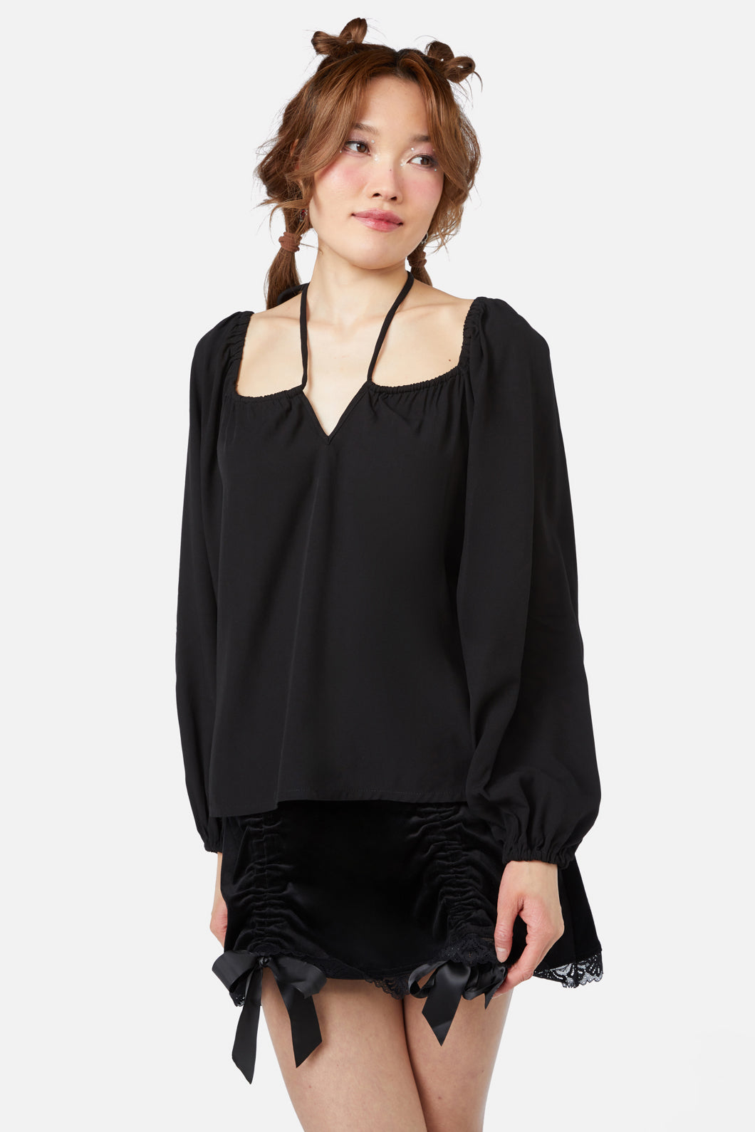 Dangerfield - Keep Sake Billow Blouse - black