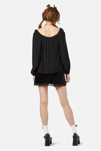Dangerfield - Keep Sake Billow Blouse - black