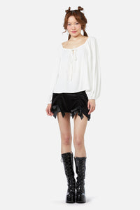 Dangerfield - Keep Sake Billow Blouse - white