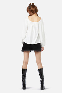 Dangerfield - Keep Sake Billow Blouse - white